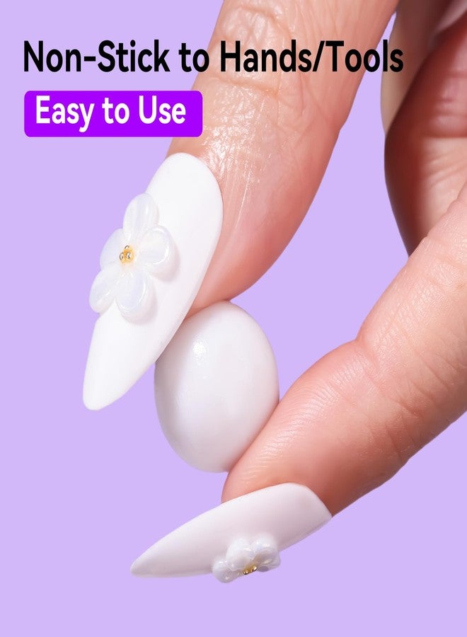 Makartt 3d Gel Nail Art: 4-in-1 3d Nail Gel Sculpting Gels White Non-sticky for Extension, 15ML Solid Builder Nail Gel UV Glue for Acrylic Tips, Rhinestones & Sculpture Gels for Nails Art Salon Home - Image 2